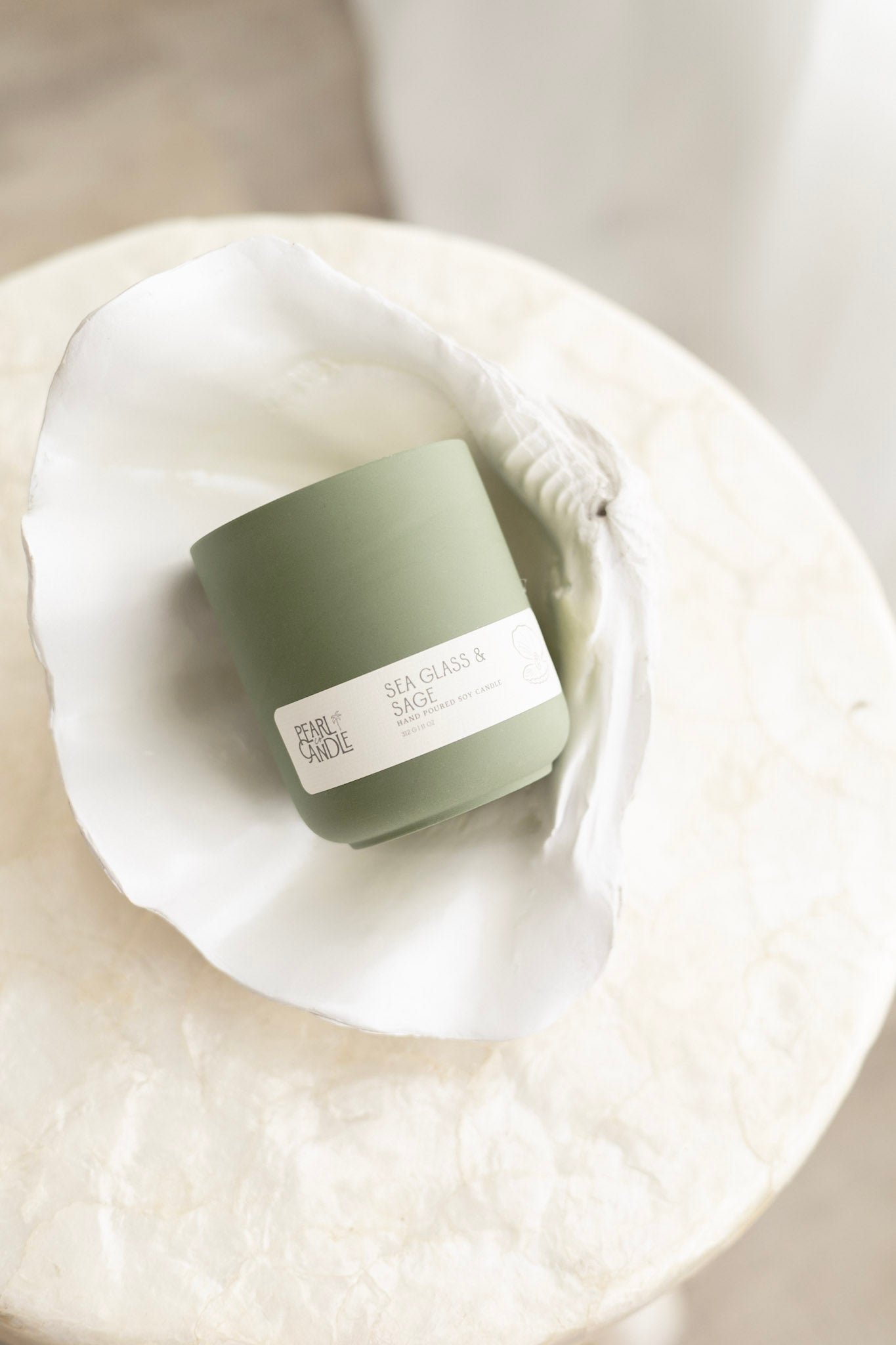 Sea Glass & Sage Candle