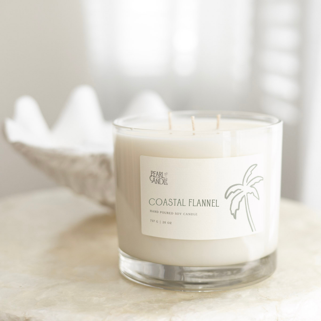 Coastal Flannel Candle