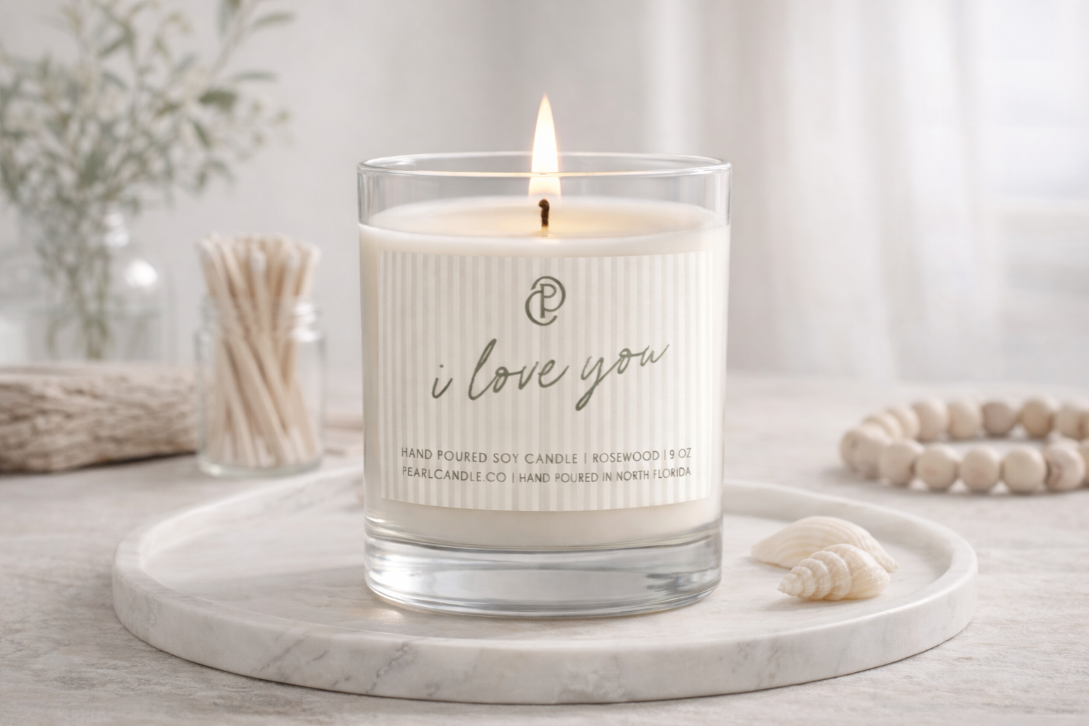Rosewood Valentine Candle