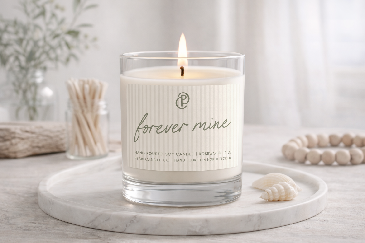 Rosewood Valentine Candle